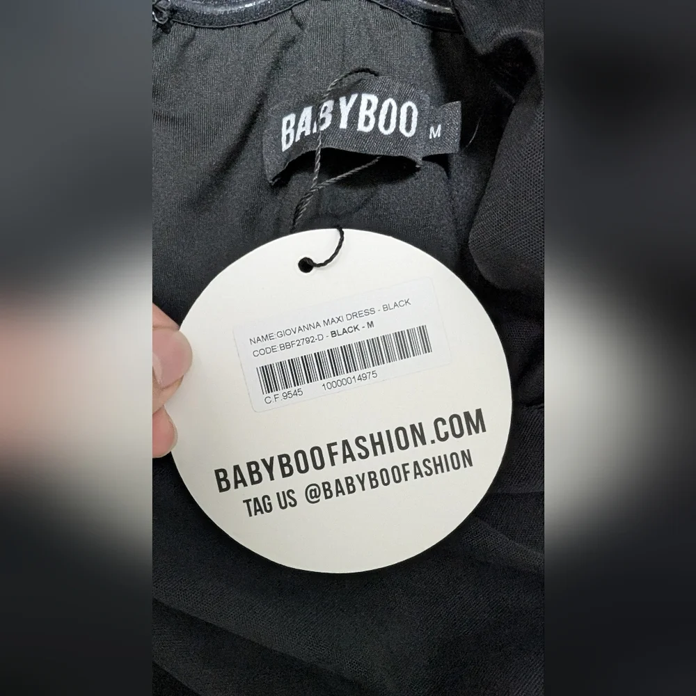 Elegant Black Maxi Dress - Picture 7 of 10